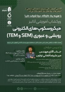 ورکشاپ میکروسکوپ‌های الکترونی (SEM و TEM) و تحلیل تصویر