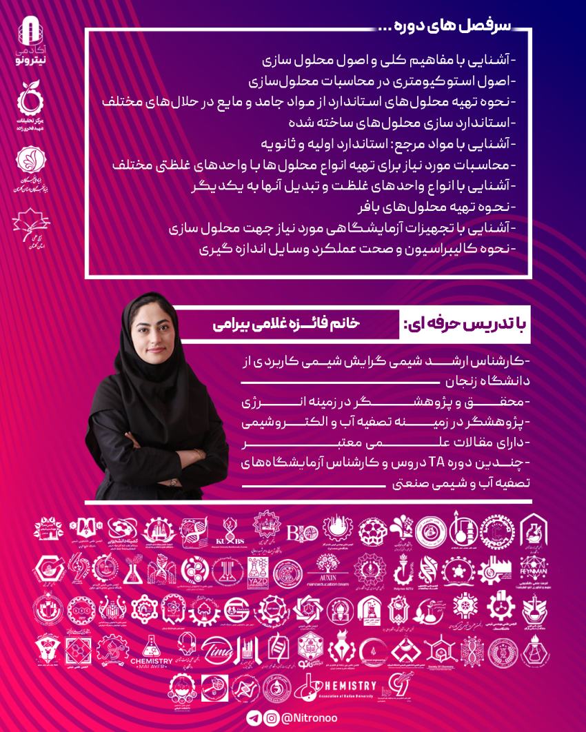 ورکشاپ آموزش محلول سازی (از مبتدی تا پیشرفته)
